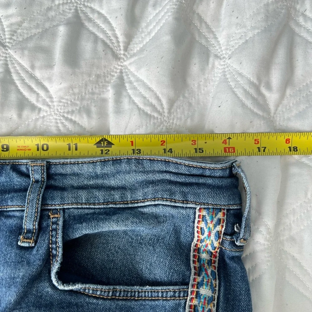 Pilcro and the Letterpress Anthropologie Slim Boyfriend Blue Denim Jeans - 30 - Picture 12 of 14